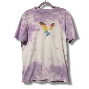 American Eagle Tie-Dye Graphic Tee – Join the Happiness Revolution – Size L